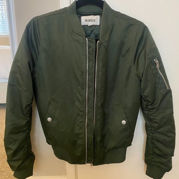 Army Green Bomber Jacket - Picture 1 of 3